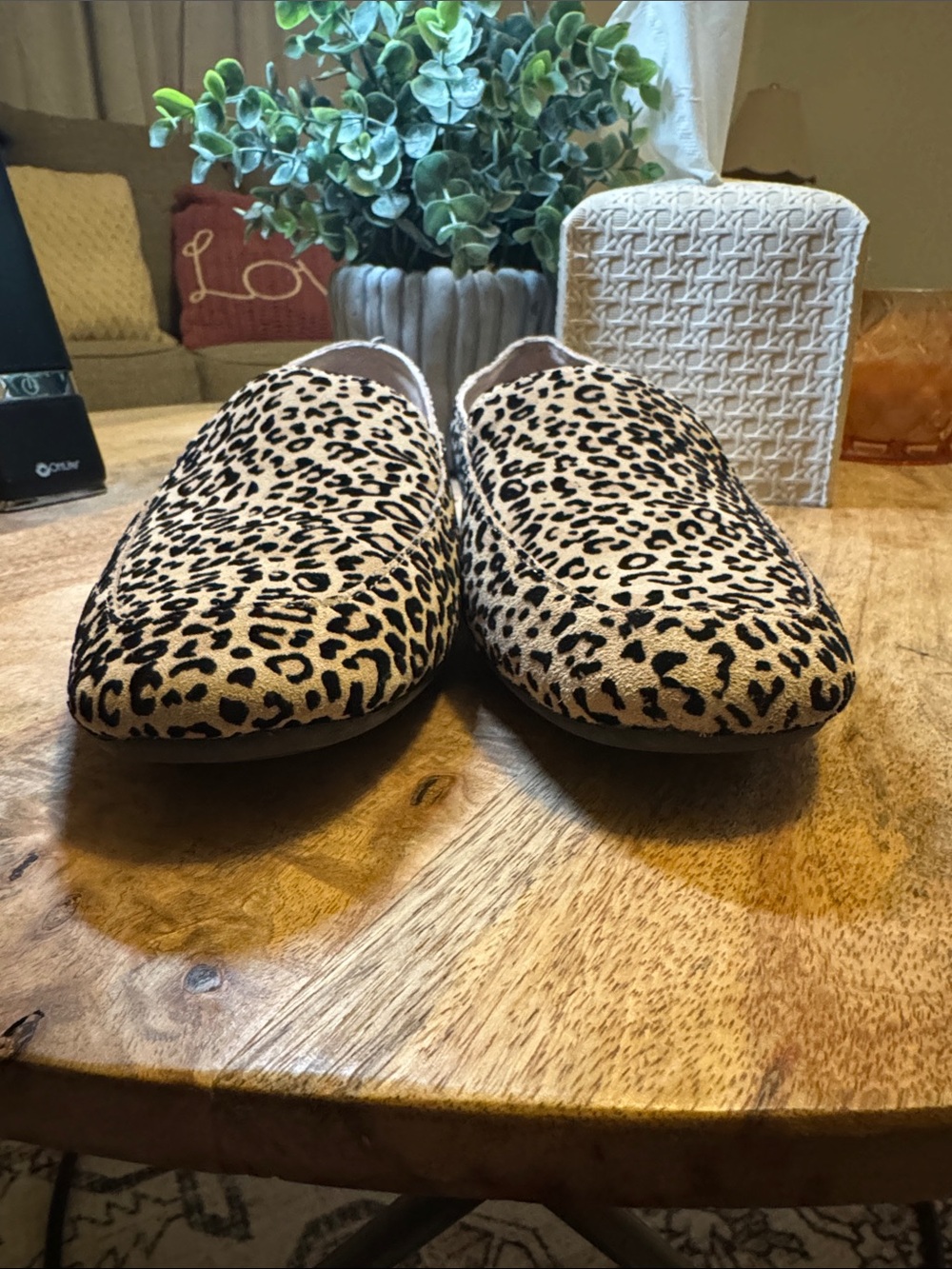Gianni Bini Leopard Print Slip-On Loafers - Beige & Black Size 9 - Picture 9 of 10